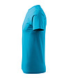 Синя unisex памучна тениска Elino-4 снимка