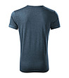 Вталена мъжка тениска в син меланж Tim-1 снимка