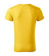 Вталена мъжка тениска в жълт меланж Tim-1 снимка