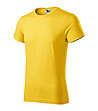 Вталена мъжка тениска в жълт меланж Tim-2 снимка