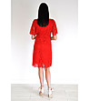 Червена дантелена рокля Negra-1 снимка