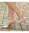 Елегантни дамски обувки в бежово Vinezia-0 снимка