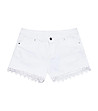 Памучни дамски къси панталонки в бяло Alliz-4 снимка