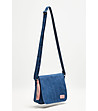 Синя дънкова памучна чанта за рамо Bernie-0 снимка