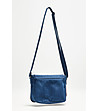 Синя дънкова памучна чанта за рамо Bernie-1 снимка