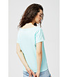 Памучна дамска блуза в цвят мента Armina-1 снимка