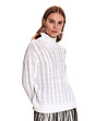 Бял дамски пуловер Edelina-0 снимка