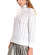 Бял дамски пуловер Edelina-2 снимка