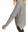 Сив асиметричен дамски пуловер Alexandria-4 снимка