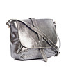 Дамска кожена чанта за рамо в сребрист нюанс Lucignano-2 снимка