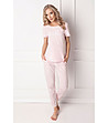 Розова дамска памучна пижама Babе-0 снимка