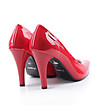 Червени дамски лачени обувки на ток Ena-1 снимка