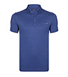 Синя памучна мъжка блуза Arnie-0 снимка
