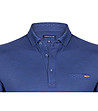 Синя мъжка памучна блуза Arnie-2 снимка