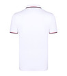 Бяла мъжка памучна блуза с контрастни кантове Ned-1 снимка