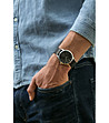 Мъжки часовник в черно и сребристо Greg-1 снимка