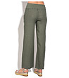 Зелен дамски ленен панталон Dina-1 снимка