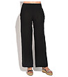 Черен дамски ленен панталон Dina-0 снимка