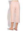 Ленен дамски розов панталон с джобове Ness-1 снимка