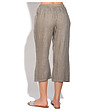 Ленен дамски панталон с джобове Ness в бежов нюанс-1 снимка