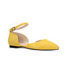 Жълти дамски велурени обувки Nely-2 снимка