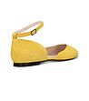 Жълти дамски велурени обувки Nely-4 снимка