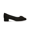 Велурени черни дамски обувки Diana-0 снимка