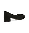 Велурени черни дамски обувки Diana-4 снимка