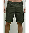 Памучен мъжки къс панталон Arnold в зелен нюанс-0 снимка