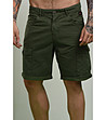 Памучен мъжки къс панталон Arnold в зелен нюанс-2 снимка