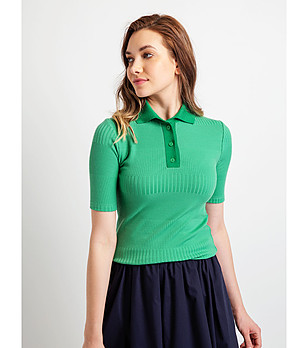 Зелена дамска блуза Tedi снимка