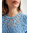 Ефектна памучна дамска блуза в синьо Anatola-3 снимка