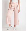 Раиран дамски панталон с плохи в розово и бяло Zita-0 снимка