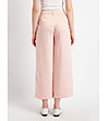 Раиран дамски панталон с плохи в розово и бяло Zita-1 снимка