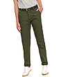 Дамски памучен панталон в зелено Neriza-0 снимка