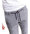 Сив памучен мъжки панталон Leon-3 снимка