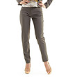 Дамски панталон в нюанс на цвят таупе с памук Timqa-0 снимка