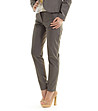 Дамски панталон в нюанс на цвят таупе с памук Timqa-2 снимка
