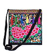 Многоцветна дамска чанта с пискюли Marlita-0 снимка
