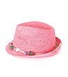 Ефектна детска шапка Aliza в розово-0 снимка