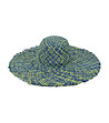 Ефектна дамска шапка в синьо и зелено Edelina-0 снимка