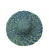 Ефектна дамска шапка в синьо и зелено Edelina-1 снимка