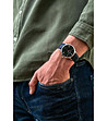 Ефектен мъжки часовник в тъмносиньо Clare-1 снимка
