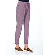 Дамски спортен панталон с памук в лилав меланж Janette-0 снимка