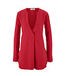 Червена дамска блуза с ефектен дизайн Zola-1 снимка