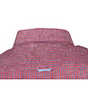 Мъжка риза от лен и памук в червено и синьо Duncan-1 снимка