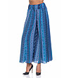Дамски панталон в сини нюанси с принт Berdina-0 снимка