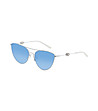 Бели дамски слънчеви очила със сини лещи-0 снимка