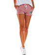 Памучни дамски къси панталонки в розово Rika-2 снимка