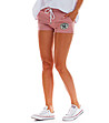 Памучни дамски къси панталонки в розово Rika-3 снимка